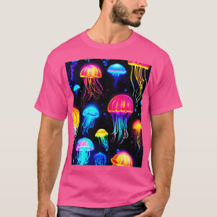 Neon Jellyfish Dreamscape T-Shirt