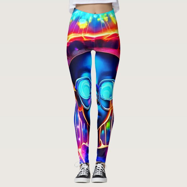 Neon Jellyfish Kindervision Leggings (Vorderseite)