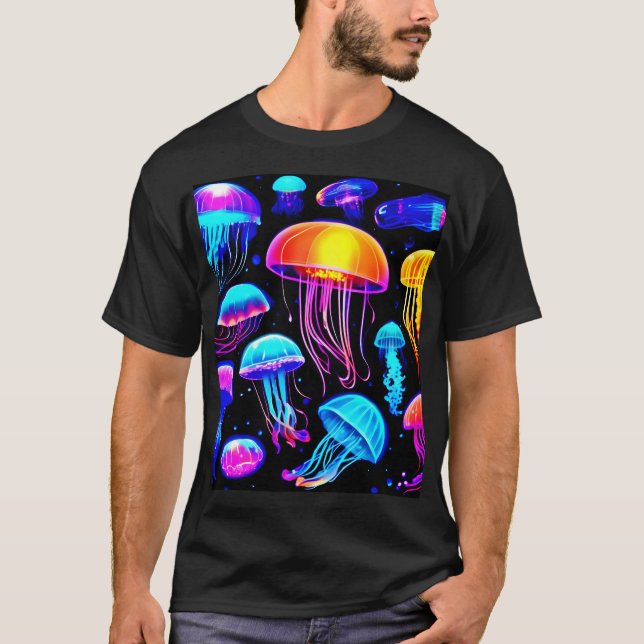 Neon Jellyfish T-Shirt (Vorderseite)
