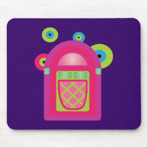 Neon Jukebox Mousepad