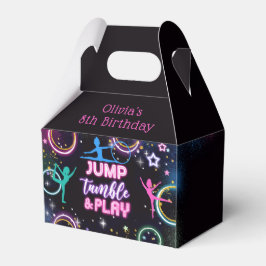 Neon Jump Tumble Play Birthday Party Fevor Box Geschenkschachtel