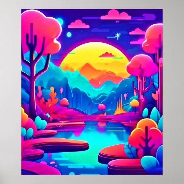 Neon Jungle Dream Poster (Vorne)