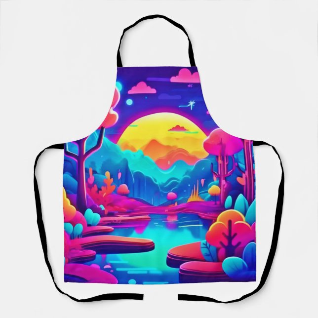 Neon Jungle Dream Schürze (Vorderseite)