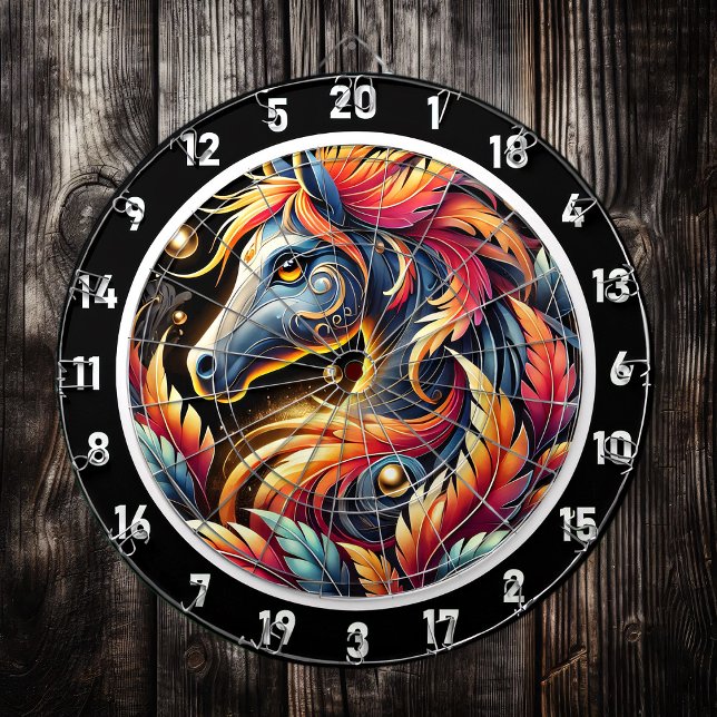 Neon Jungle Horse Wallfahrtskirche Madonna del Sas Dartscheibe (Von Creator hochgeladen)