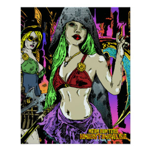 Neon Junters: Knightingales Poster