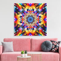 Neon Kaleidoscope Design