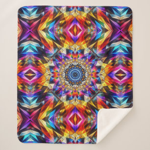 Neon Kaleidoscope Design Sherpadecke