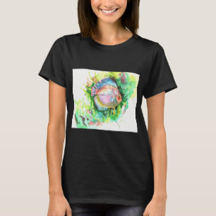 Neon Kampffisch – Türkis Rosa Lebendiges Aquatis T-Shirt