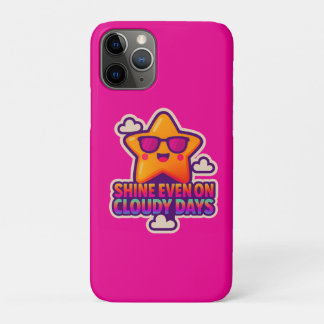 Neon Kawaii Star - "Shine Even on Cloudy Days" Case-Mate iPhone Hülle