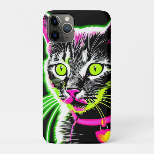 Neon Kitty Feline Art Case-Mate iPhone Hülle