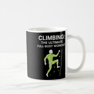 Neon-Kletter- Ganzkörper-Workout-Muskel-Diagramm-G Kaffeetasse