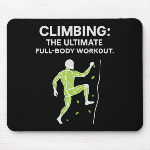 Neon-Kletter- Ganzkörper-Workout-Muskel-Diagramm G Mousepad