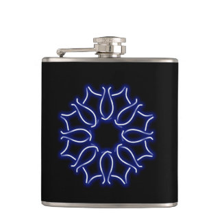 Neon-Knüpfarbeit-angesagte Flasche Flachmann