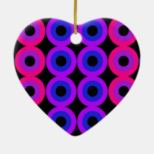 Neon-Kreise Keramikornament