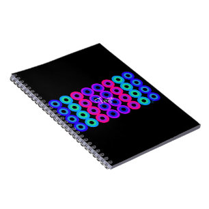 Neon-Kreise Notizblock