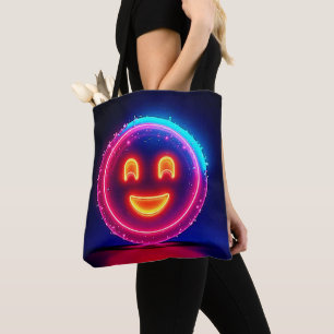 Neon-Lächeln: Helles Glückliches Leuchten Design