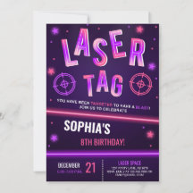 Neon Laser Tag Lila