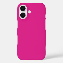 Neon lebhaft rosa | massiv rosa iPhone 16 hülle