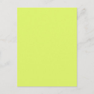 Neon Lemon Lime Green Solid Trend Farbe Hintergrun Postkarte