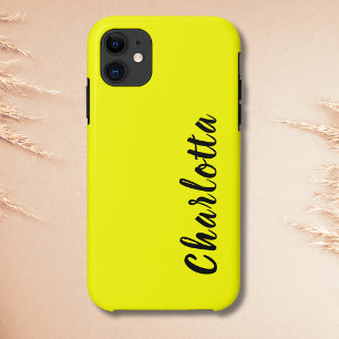 Neon Lemon Solid Color Benutzerdefiniert Case-Mate iPhone Hülle