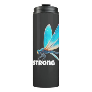 Neon-Libellen-Shirt – Ästhetische Naturverwandlung Thermosbecher