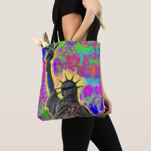 Neon Liberty Graffiti-Tasche