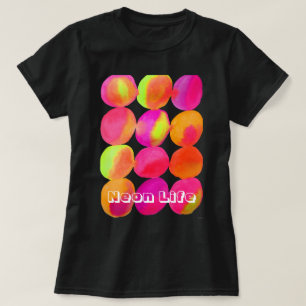 Neon Life farbenfrohe Flecken Pop Art T-Shirt