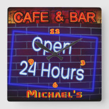 Neon Light BAR CAFE Pen ALL hours Personalisiert