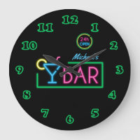 Neon Light Private Zuhause Bar Clock