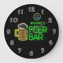 Neon Light Private Zuhause Personalisiert Bar Cloc