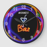Neon Light Private Zuhause Personalisiert Bar Cloc