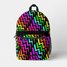 Neon Lightning Express Bedruckter Rucksack