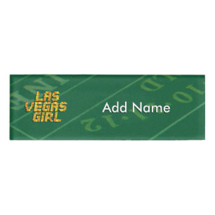 Neon Lights - Las Vegas Girl Namenschild