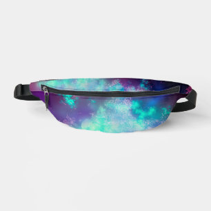 Neon Lights Night Sky Bauchtasche