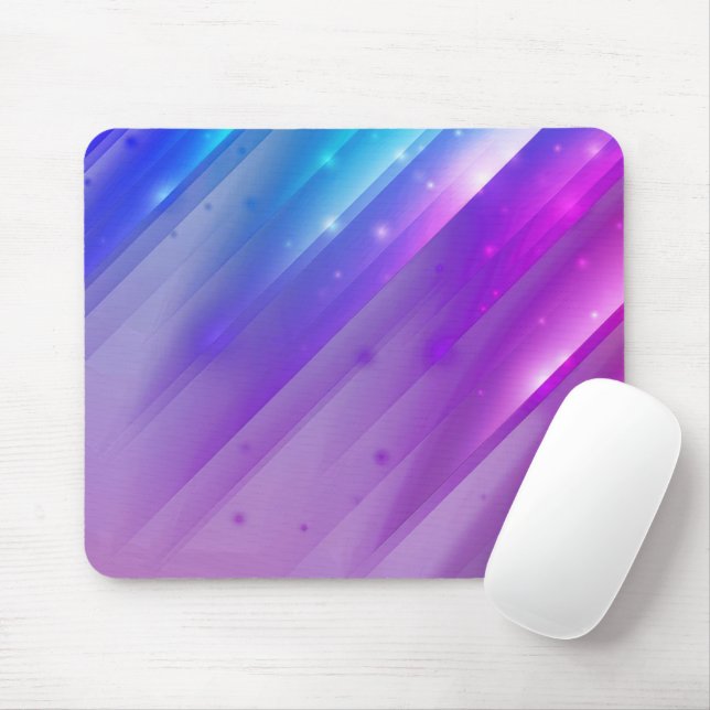 Neon Lila Abstrakt Angle-Konstruktion Mousepad (Mit Mouse)