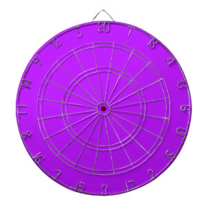 Neon-Lila-Dartboard mit Pfeilen Dartscheibe