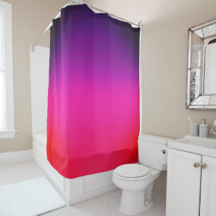 Neon-Lila-rosa-ombre-abstraktes Design Duschvorhang