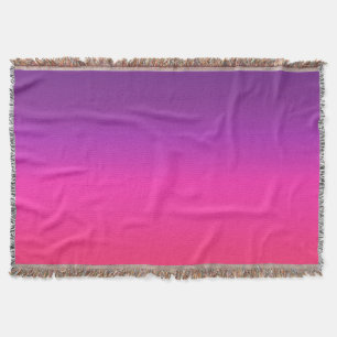 Neon Lila und rosa ombre abstraktes Design Decke