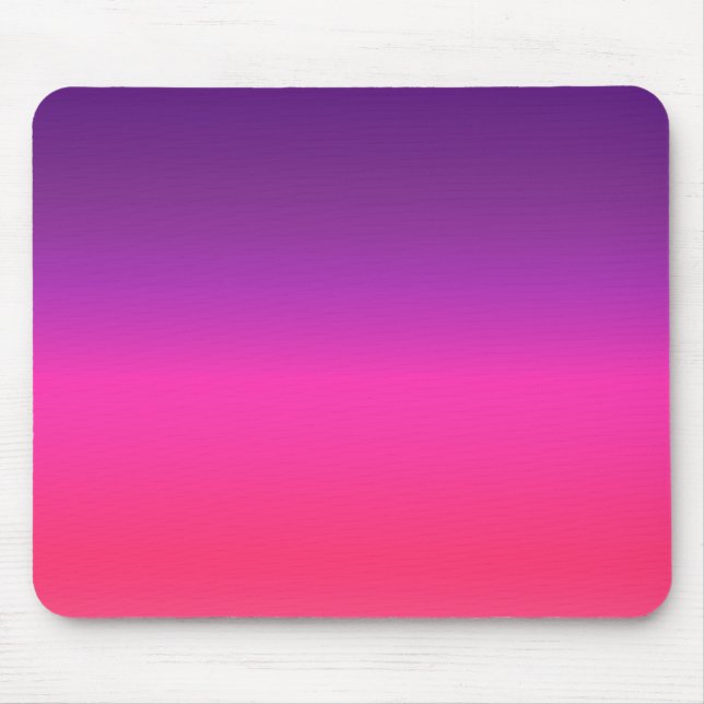Neon Lila und rosa ombre abstraktes Design Mousepad (Vorne)