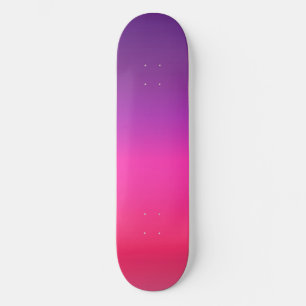 Neon Lila und rosa ombre abstraktes Design Skateboard