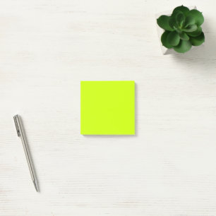 Neon-Limette-Einfarbig-Minimalist Post-it Klebezettel