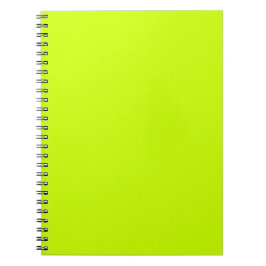 Neon-Limette-Einfarbton Minimalistisch Notizblock
