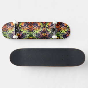 Neon Limon Fire Skateboard