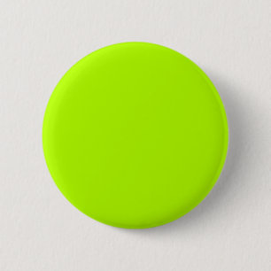 Neon Limon Solid Color Classic Button