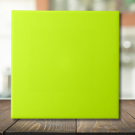 Neon Limon Yellow Solid Color | Classic | elegant Fliese