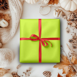 Neon Limon Yellow Solid Color | Classic | elegant Geschenkpapier