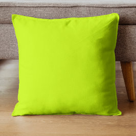 Neon Limon Yellow Solid Color | Classic Kissen