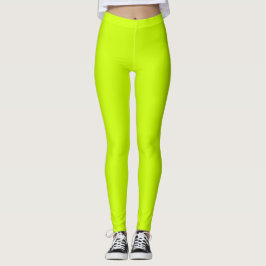 Neon Limon Yellow Solid Color | Classic Leggings