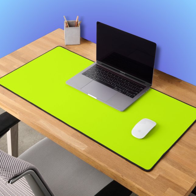 Neon Limon Yellow Solid Color | Classic Schreibtischunterlage (Von Creator hochgeladen)