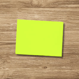 Neon Limon Yellow Solid Color | Klassische Hinweis Post-it Klebezettel